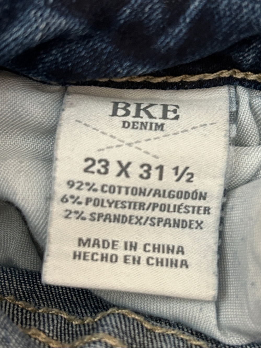 BKE Denim Stella Mid-Rise Slim Fit Boot Cut Jeans. 23X31.5 - Picture 6 of 6